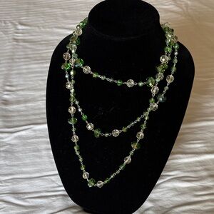 Elegant Green Beaded Necklace